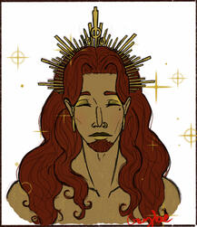 Flat Coloured Bust Sketch Flat Coloured Bust Sketch